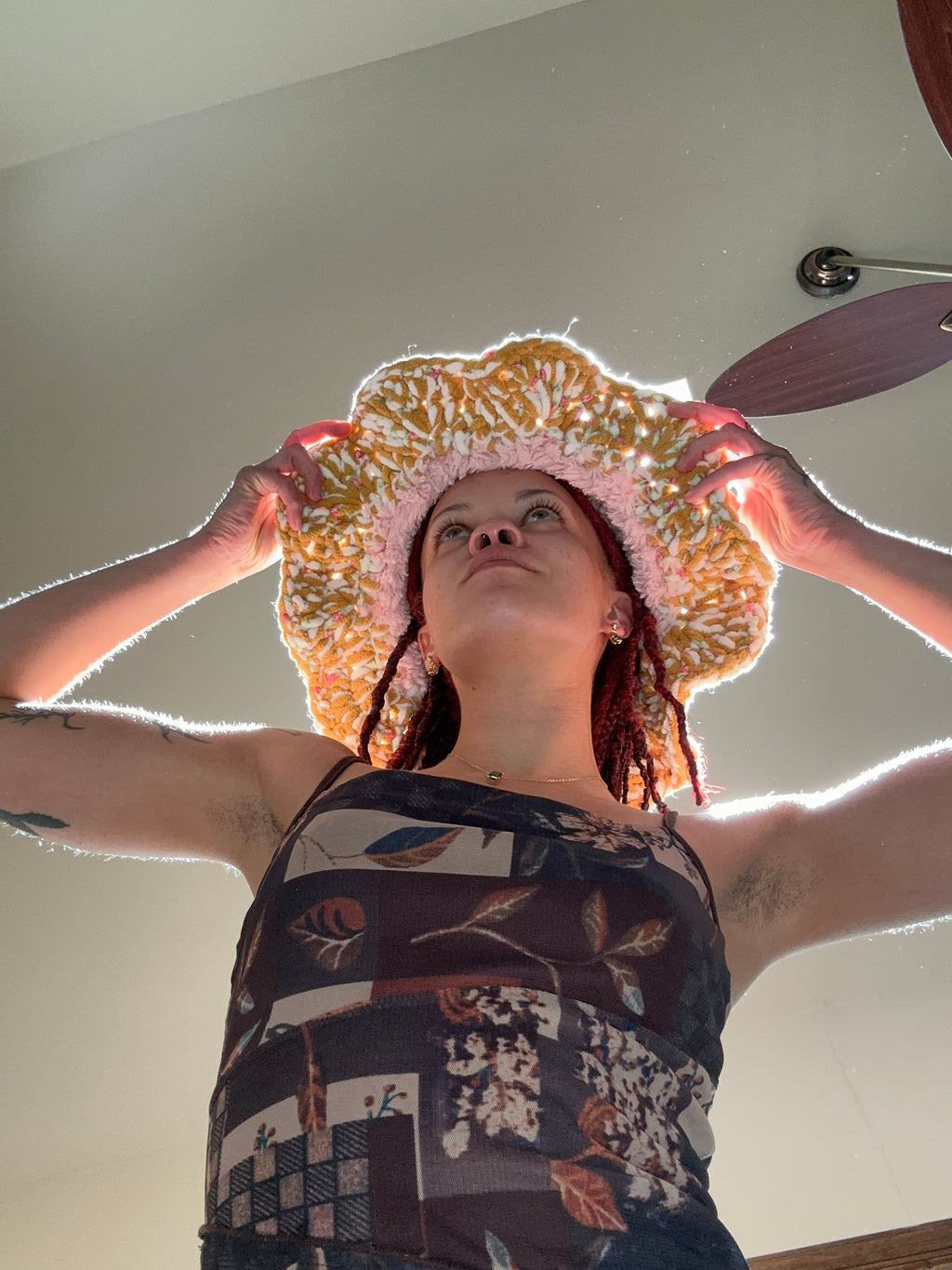 Fuzzy Sunnyside Hat