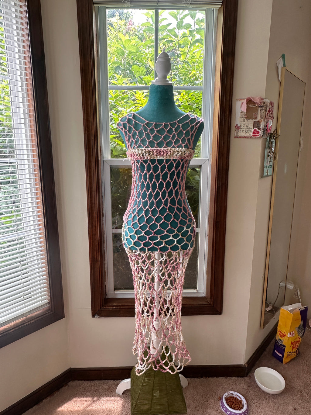 Pink Maxi Dress + Censor strip
