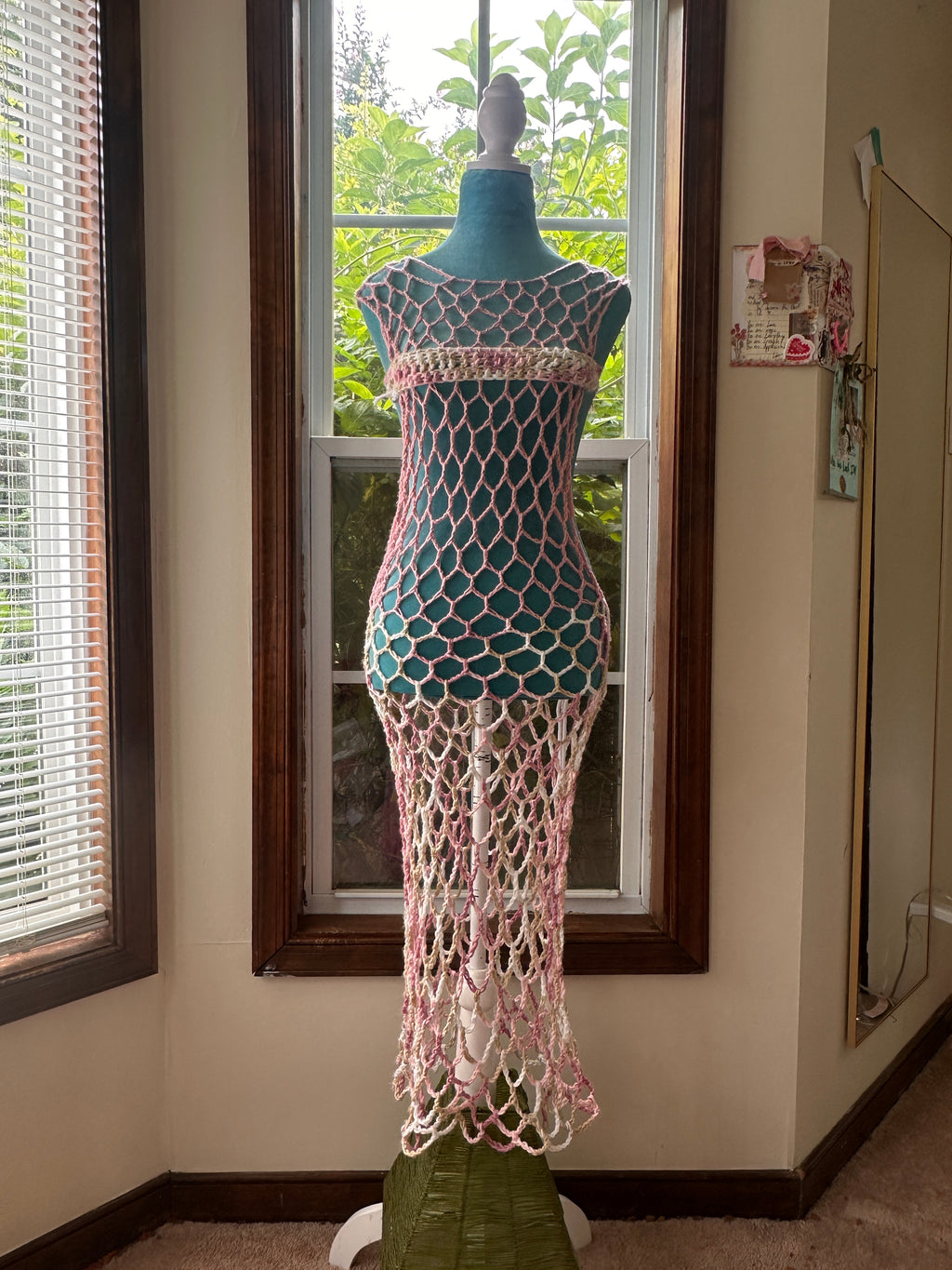Pink Maxi Dress + Censor strip