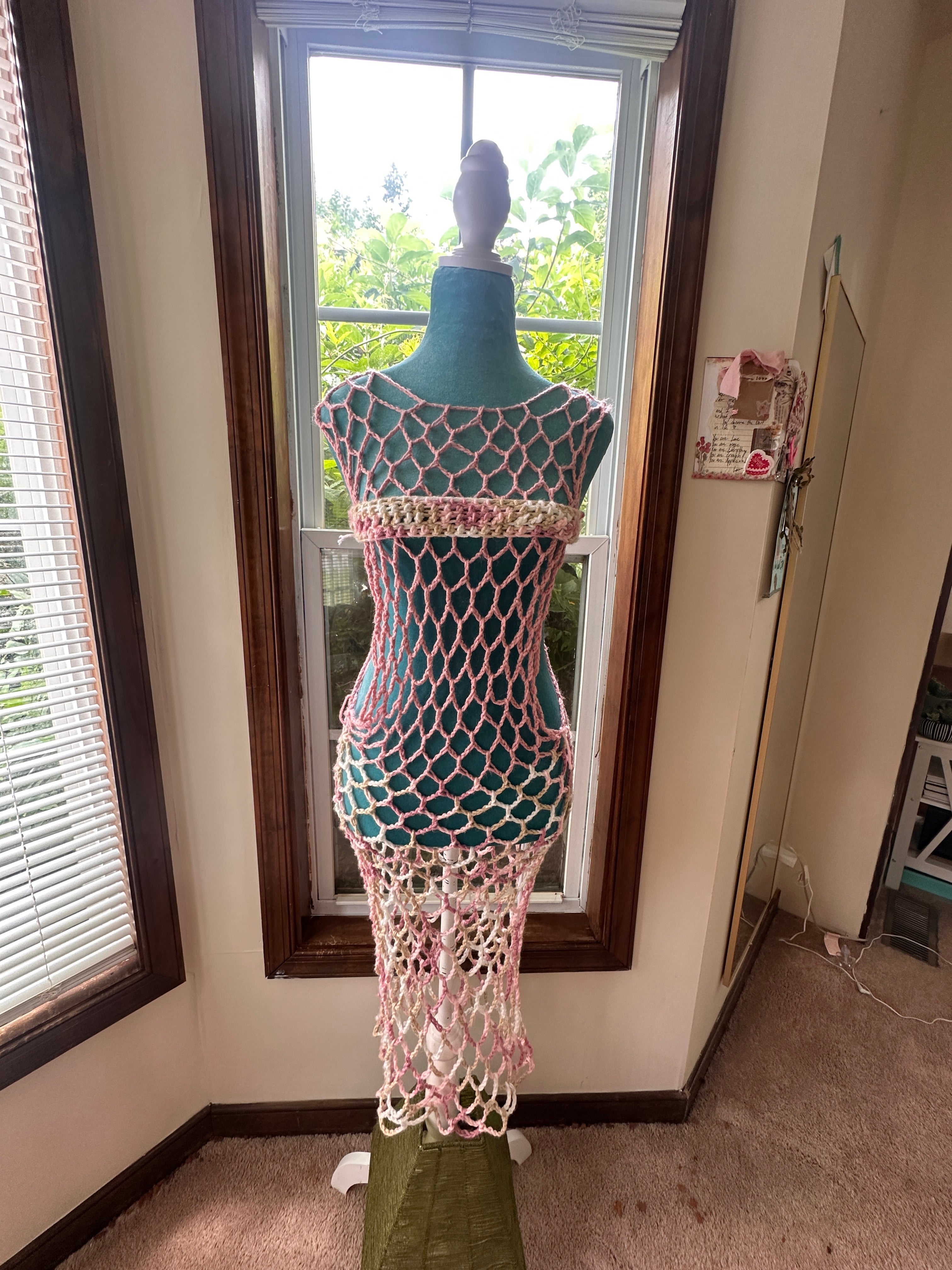Pink Maxi Dress + Censor strip