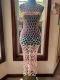 Pink Maxi Dress + Censor strip