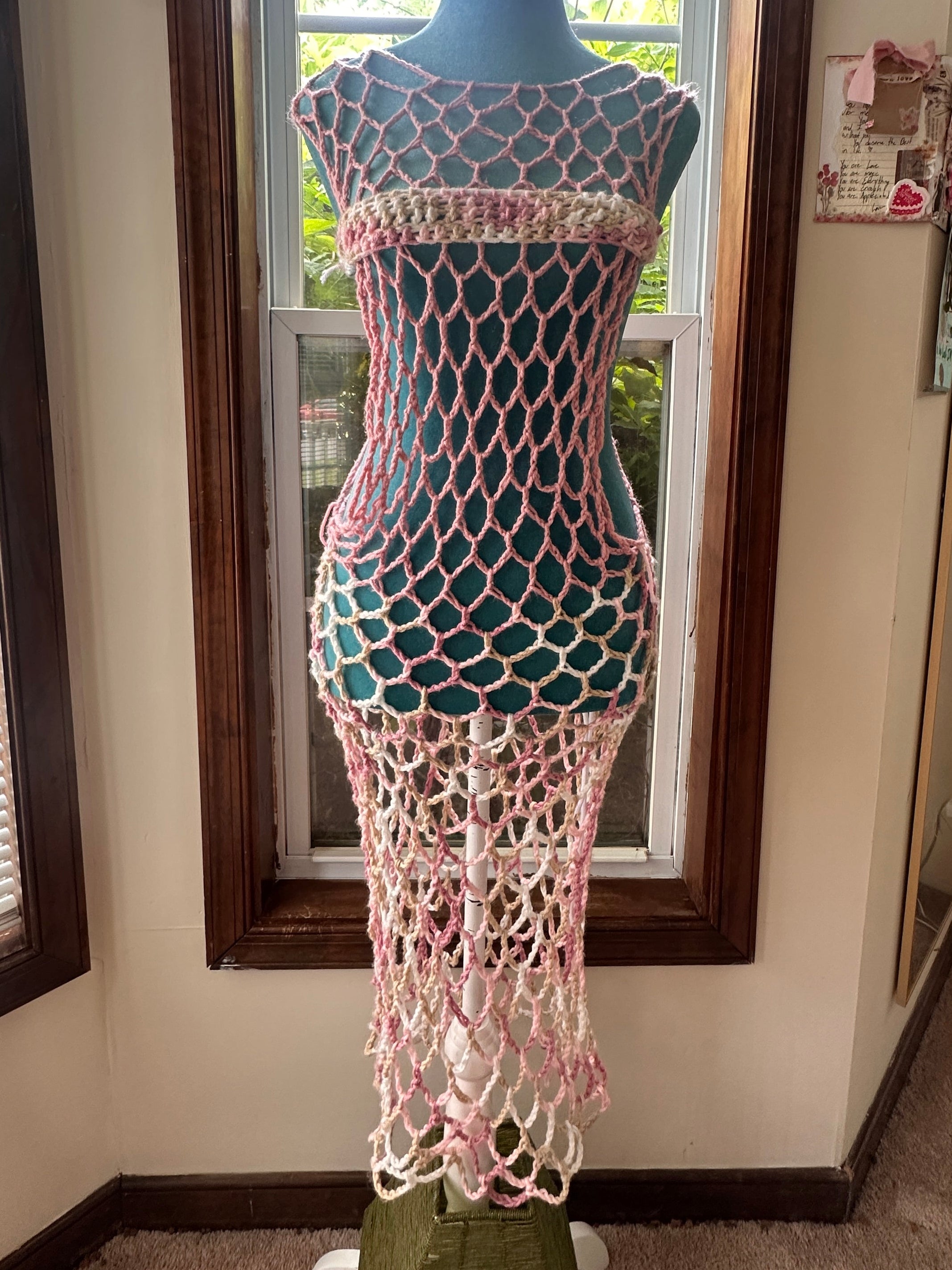 Pink Maxi Dress + Censor strip